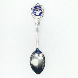 Unbranded Souvenir Spoon Unisex OS Silver Excellent Minnesota Land 10000 Lakes